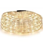 MANGUERA GRUESA TIRA LED 10 METROS CALIDO C/ENCHUFE ×1 COD.17 ( INT.y EXT. )