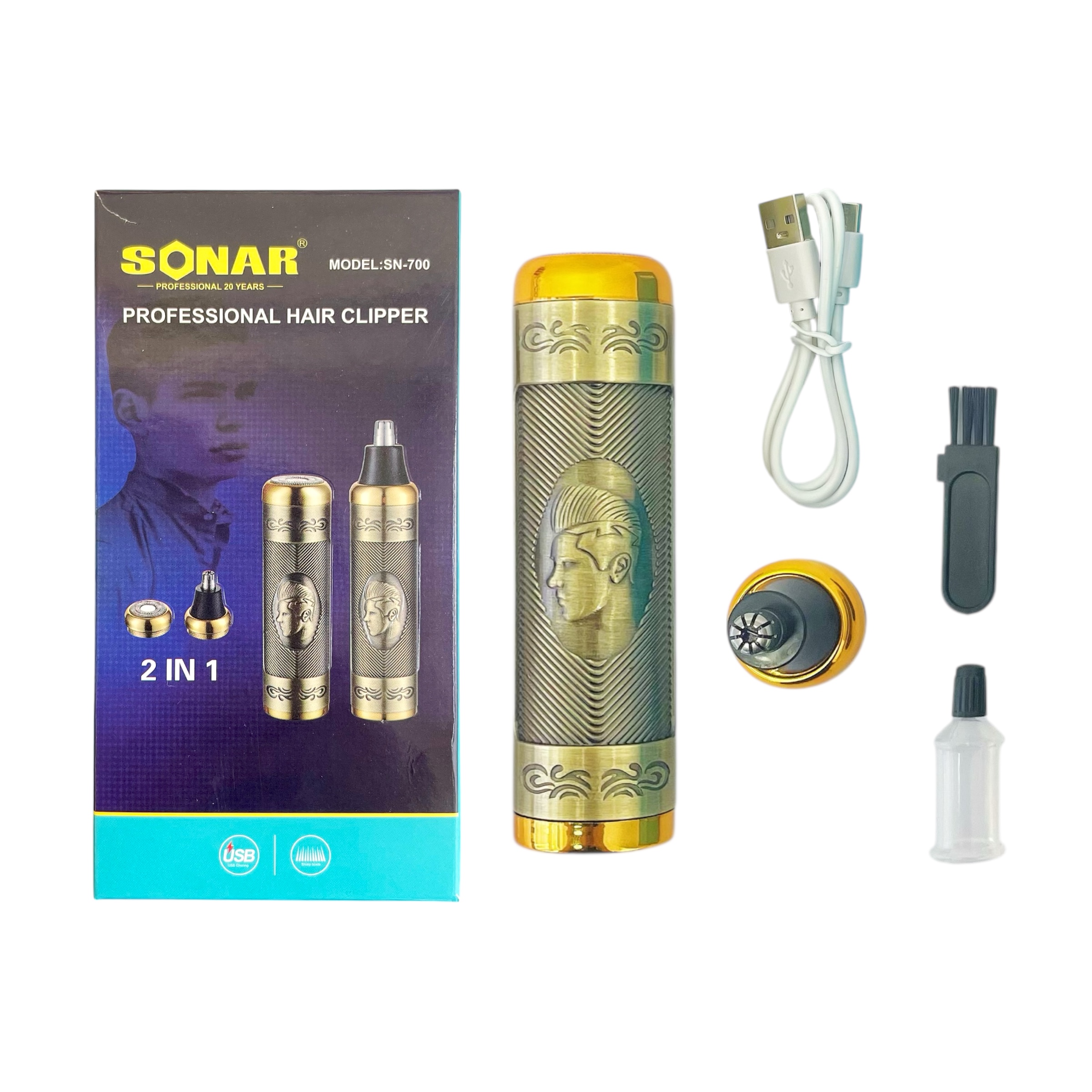 SONAR AFEITADOR 2 IN 1 SN-700