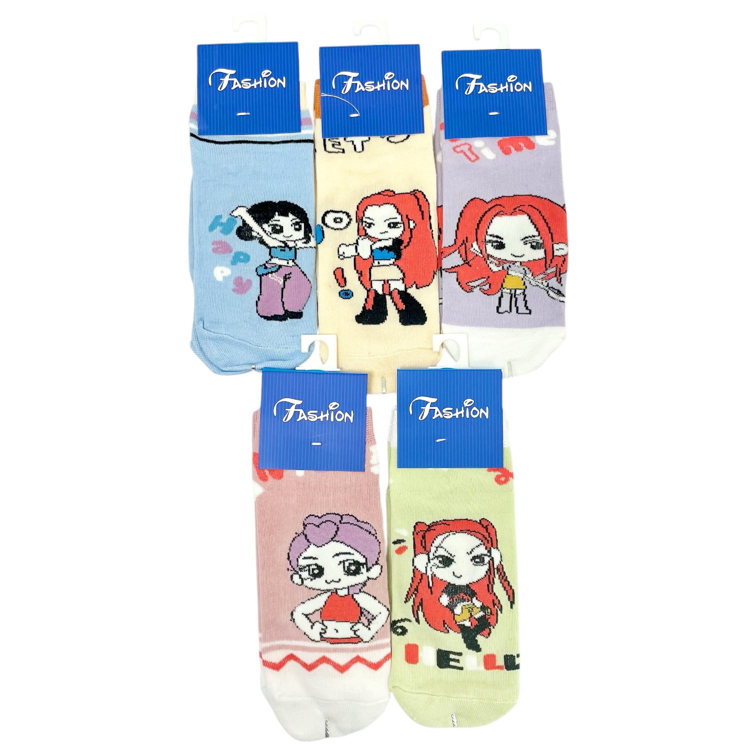 PACK 10PCS MEDIAS PERSONAJE INFANTIL ABC-104
